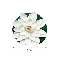 ราคา ดอกบัวลอยน้ำ เสริมฮวงจุ้ย พร็อพถ่ายรูป ตกแต่งบ้าน สวน สระ ดอกบัวปลอมลอยน้ำ ดอกบัว ดอกบัวมงคล 10cm 17cm (21144703680)