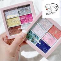 ราคา อายแชโดว์ อายแชโดว์ เนื้อครีม เนื้อกลิตเตอร์ Novo 6 เฉดสี วิ้งค์ตาแตก วิบวับมาก สีสวย เนื้อติดทน (18327595752)
