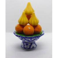 ราคา พานขนมลาดูโมทกะ 3 นิ้วดินปั้น ถวายพระพิฆเนศ วางบนหิ้งพระ (18906802375)