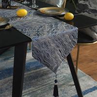 ราคา Nordic Table Runner Luxury Printed Curve Table Runner with Tassel Elegant Jacquard Christmas Dining Table Runner Modern Silver Bed Runner Tv Cabinet Coffee Tea Table cloth (20280499925)