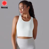 ราคา Nessaj เสื้อโยคะแบบยึดติดกับชุดชั้นในออกกำลังกายเสื้อชั้นในกีฬาผู้หญิงในยิมบราออกกำลังกายเปลือยเสื้อกั๊กเนื้อนุ่มสายไขว้ด้านหลัง (20948108584)