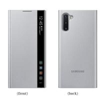 ราคา Original Samsung Galaxy Note10 Plus Note10 Note10สมาร์ทกรณีพลิกดูสำหรับ Samsung Galaxy S20 S20 S20 Plus 5G LED ฝาครอบ S View กรณีSM N9750 N975F N975N N975U N975U1 N975W ฝาครอบกรณีสมาร์ทหนังสมาร์ทชิปดู