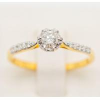 ราคา Happy Jewelry แหวนเพชรชู เม็ดกลาง 20 ตัง เตยหัวใจ แหวนเพชรของแท้ ทองแท้ 9k 37 5 ขายได้ จำนำได้ ME629 (16894224090)