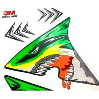 ราคา 3M สติ๊กเกอร์ติดรถมอเตอร์ไซด์ ลายฉลามดุ สำหรับรถ HONDA WAVE มาติดสติ๊กเกอร์ใหม่กัน (1607502008)