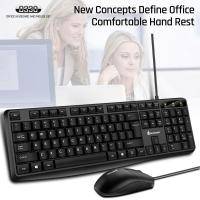 ราคา MINGSU D300 D330 USB สายธุรกิจคีย์บอร์ดเมาส์ Combo แล็ปท็อปเดสก์ทอปคีย์บอร์ดเมาส์เกมมิ่ง (19300963371)