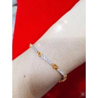 ราคา ข้อมือเพชรหุ้มทอง แท้ ฝังเพชร CZ ไม่ลอกดำ บริการเก็บเงินปลายทาง (16140224122)