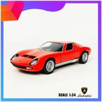 ราคา โมเดลรถสะสม โมเดลรถเหล็ก แลมโบกีนี่ Lamborghini Miura P400 SV Scale 1 32 ขนาดความยาว 12 5 ซม (11382009743)