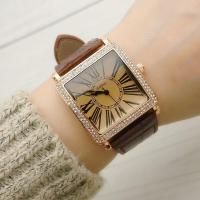 ราคา GOGOEY Square Rhinestone Digital Face Women S Watch Online Red Live Women S WatcH Fashion Quartz Watch Girl S Belt Watch (16595107959)