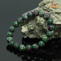ราคา หินรูบี้ซอยไซต์ หินทับทิมซอยไซต์ ขนาด 10 มิล Ruby Zoisite แต่งสี กำไลหินมงคล ช่วยเพิ่มความสามารถในการจำ หินสีม่วง หินสีเขียว by ออมทอง (15604798389)