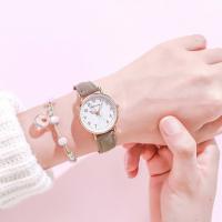 ราคา Free Shipping นาฬิกาผู้หญิงสายหนังควอตซ์หน้าปัดทรงกลมกันน้ำนาฬิกาผู้หญิงเรืองแสงสีนาฬิกาข้อมือแบบเรียบง่ายแฟชั่นสำหรับผู้หญิง (16964497134)