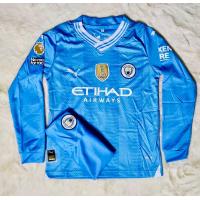 ราคา ชุดบอลเด็กแมนซิตี้แขนยาว 2023 2024 ชุดฟุตบอลทีมManCityใหม่ล่าสุดครบชุดเสื้อพร้อมกางเกง (21070458018)