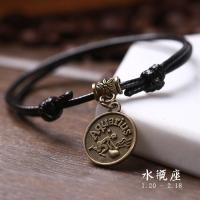 ราคา Twelve Constellations Black Rope Personalized Mens and Womens Feet Chains Japanese and Korean Fashion Ankle Bracelets Jewelry Feet Straps (19185370630)