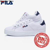 ราคา Moonline Store FILA รองเท้าใส่ได้ทั้งชายและหญิงรองเท้าคอร์ทดีลักซ์ FS1SIA1011X สีขาว กรมท่า ขนาด US (18139081930)