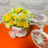 ราคา พร้อมส่งจากไทย ต้นไม้ปลอม ต้นไม้ตกแต่งบ้าน ต้นไม้ประดิษฐ์ ดอกไม้ปลอม กระถางดอกไม้ จักรยานพร้อมดอกไม้ปลอม สวย สดใส (17276724045)