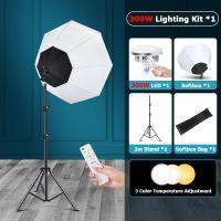 ราคา Photoshoot LED Light Softbox Kit Photo Studio Photography Lighting Stand Camera Props Lights Video (21167671518)