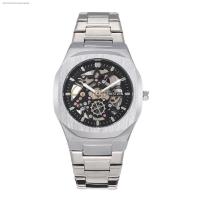 ราคา นาฬิกาสำหรับผู้ชายนาฬิกาน้ำสี่เหลี่ยมแฟชั่นตัวล็อกแบบผีเสื้อกลวงของผู้ชายนาฬิกาควอตซ์ผู้ชายขายส่ง (18663158675)