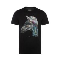 ราคา Hot PS PAUL SMITH เสื้อยืดแขนสั้นสำหรับผู้ชายเสื้อผ้าคอตตอนตกแต่งลายม้าลาย (20359164139)