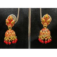 ราคา ต่างหูอินเดีย ระฆังเล็ก งานลงยา (19350499777)