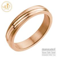 ราคา 555jewelry แหวนแฟชั่น สแตนเลส สตีล สำหรับผู้หญิง ลายคลื่นสวย สไตล์มินิมอล รุ่น 555 R030 แหวนสแตนเลส แหวนผู้หญิง แหวนสวยๆ HVN R7 (668988230)