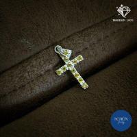 ราคา จี้เงินแท้925 ไม้กางเขน พระเยซู ฝั่งเพชร CZ งานมือ เงินแท้แข็งแรงครับ (14320321101)