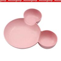 ราคา ชามข้าวเด็ก 3 หลุม ทรงหัวมิกกี้เม้า ชามเด็ก จานข้าวเด็ก (21015531077)