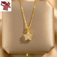 ราคา สร้อยคอทองคำแท้ครึ่งสลึง ทองอิตาลี 18k สร้อยคอรูปดาวห้าแฉกเพทาย น้ำหนักทอง 0 9 กรัม ทองคํา 99 99 ยาว18นิ้ว ขายได้ จำนำได้ สร้อยคอหุ้มทอง ไม่ลอกไม่ดํา (21270487443)
