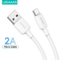 ราคา USAMS 2 0A ไมโคร USB สายเคเบิลสำหรับ Android โทรศัพท์สีขาวสายชาร์จ USB สายข้อมูล480Mbps การส่งข้อมูลสำหรับ Xiaomi Vivo Y11 Huawei Y7 Prime 2019 Oppo A5s F3 Plus 5i Realme Realme 3สายชาร์จ Samsung J7 P