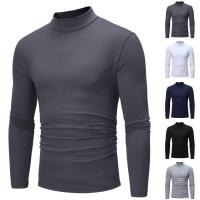ราคา Winter Warm Half Turtleneck Fashionable Thermal Underwear Mens Stand Collar Basic Plain T shirt Tops Sweater Long sleeved Tops Fashion (20305914606)