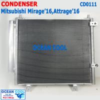 ราคา แผงแอร์ มิตซูบิชิ มิราจ แอททราจ 2016 2020 CD0111 Condenser Mitsubishi Mirage G4 Attrage รังผึ้งแอร์ มิตซู มิราท แผงรังผึ้ง Mitsu แผงคอยล์ร้อน MP5776 (18867392014)