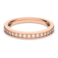 ราคา Swarovski กุหลาบทองแถวเดียวแหวนเพชร S925 แหวนแฟชั่นสตรีเงินสเตอร์ลิงของขวัญวันวาเลนไทน์ของขวัญวันเกิด (19851265306)