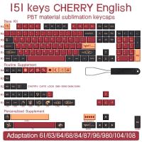 ราคา 139151 Keys Blue Samurai KeyCap Red Samurai English Japanese PBT KeyCaps Cherry Profile For MX Switch GMK Mechanical Keyboard (15734774779)