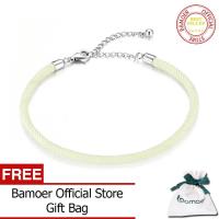 ราคา BAMOER สร้อยข้อมือเงินแท้925สำหรับผู้หญิงสร้อยข้อมือผู้หญิงยุโรปปรับได้16ซม ถึง21ซม ของขวัญวันเกิดเด็กผู้หญิง SCB166 (9775475628)