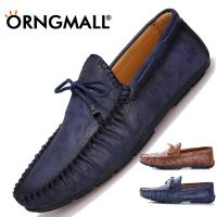 ราคา ORNGMALL รองเท้าหนังโลฟเฟอร์ผู้ชายรองเท้าโลฟเฟอร์โบ๊ทชูส์ทรงลำลองสวมใส่สบาย (549604648)
