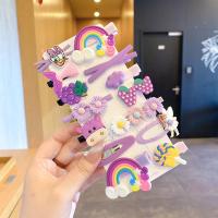 ราคา Cute Kids Hair Clip Set Korean Bangs Hairpin Flower Fruit Baby Girl Barrettes Hair Accessories (20438574651)