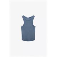 ราคา ZARA เสื้อยืดแขนกุดเข้ารูปสำหรับผู้หญิง3253301 250ใหม่สำหรับฤดูร้อน Cewek Seksi (20431913514)