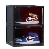 ราคา Shoe box กล่องใส่รองเท้า ชั้นวางรองเท้า กล่องใส่รองเท้าฝาหน้าเปิด ปิด แข็งแรง คุณภาพดี 1เซ็ต 2กล่อง (1046448753)