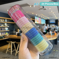 ราคา sadghgeahr 24ชิ้น กล่องไม่ทำร้ายผมแข็งแรงยืดหยุ่นกล่องของขวัญเด็กเชือกรัดผมแหวนยางรัดผมอุปกรณ์เสริมสำหรับผม (20370413232)