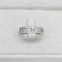 ราคา แหวนเงินแท้925 ชุบเคลือบทองคำขาว ประดับเพชร CZ Swiss Diamond ? ? ? ? ? ? ? ? ? ? ? ? ? ? ? ? ? ? (20505462634)