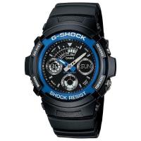 ราคา ญี่ปุ่น CASIO นาฬิกาข้อมือสำหรับผู้ชายAW 591 2AJF G SHOCK 20วงจรวัดความดันบรรยากาศทนทานต่อน้ำ2สีดำสีน้ำเงินสำหรับผู้ชาย Abies5Star (18508292545)