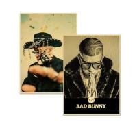 ราคา Singer Retro Poster Lana Del Rey Mitski Eminem The weeknd Bad bunny MF Doom Rapper Music Decor Art Painting Living Wall Sticker (16898473488)