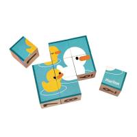 ราคา PLANTOYS PUZZLE CUBES ของเล่นไม้ แปลนทอยส์ ตัวต่อ บล็อกไม้ จิ๊กซอว์ รูปสัตว์ 2ปี (1799806768)