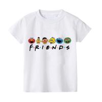 ราคา Sesame Street เสื้อเพื่อนเสื้อเด็ก Sesame Street คนรักการ์ตูนเด็กหญิงเด็กชายเสื้อยืดแขนสั้นเด็ก (18122610025)