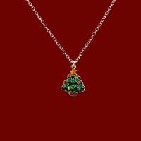 ราคา สร้อยคอโซ่คล้องคอรูปกระดูกไหปลาร้าแฟชั่นสำหรับผู้หญิงสร้อยคอน่ารักรูปต้นคริสต์มาสของขวัญเครื่องประดับอัญมณีปีใหม่ (20860504513)