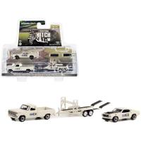 ราคา Greenlight 1 64 Racing Hitch Tow Series 4 1969 Ford F 100 1969 Ford Mustang Boss 429 on Tandem Car Trailer 31140 B (16445373845)