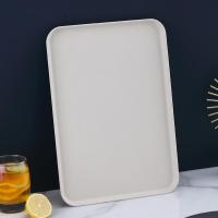 ราคา ถาดทรงสี่เหลี่ยมฟางข้าวสาลีถาดใส่อาหารฟาสต์ฟู้ดสำหรับบาร์บีคิวถาดวางของพลาสติก PP สไตล์นอร์ดิกสำหรับใส่ขนมหวานผลไม้ใช้ในบ้าน (19967427607)