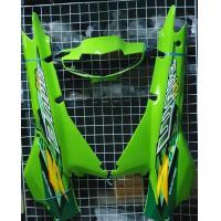 ราคา wave100 เวฟ110s ไฟหน้าตาคู่ ชุดยกคัน13ชิ้น สีเขียวล้วน กาบรถ ชุดสี แฟริ่ง เฟรมรถ (1024058112)