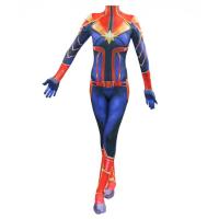 ราคา Captain Marvel เครื่องแต่งกายคอสเพลย์กัปตันมาเวลสำหรับจั๊มสูทสตรีเสื้อแจ็กเก็ตชุดของขวัญวันฮาโลวีนคริสต์มาส (17253357874)