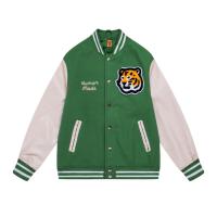 ราคา New Human Made Spring And Autumn New Woolen Leather Sleeve Baseball Jacket Jacket Tiger Head Baseball Jacket Jacket Men And Women The Same Style Tide (20779187348)