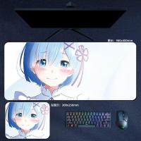 ราคา Anime Re Zero แผ่นรองเมาส์ขนาดใหญ่ Rem Emilia Ram Beatrice แผ่นรองเมาส์คอมพิวเตอร์แล็ปท็อป อุปกรณ์เกมคอมพิวเตอร์ แผ่นรองโต๊ะ (19109565456)