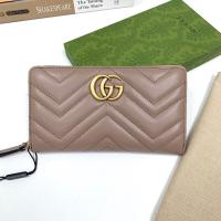 ราคา GUCCI กระเป๋าสตางค์ GG MARMONT ZIP AROUND WALLET (21228370334)
